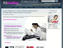 Tablet Screenshot of naehmaschinencenter.at